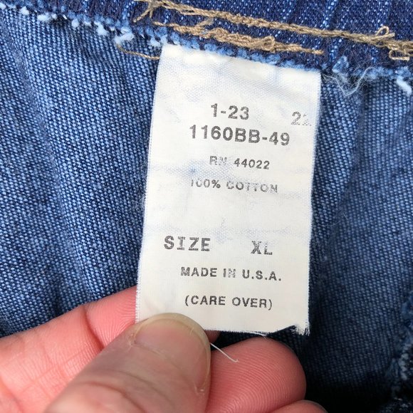 Vintage Bellgrade Big Ace Women's Denim Mom Shorts XL USA Elastic Waist Pockets - Picture 2 of 4